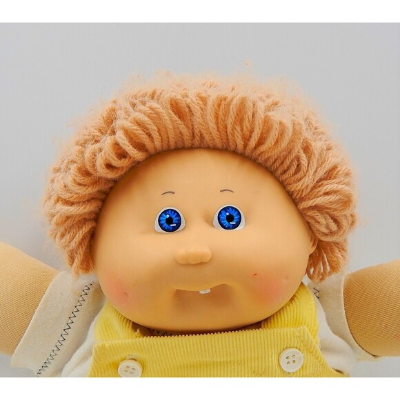 Cabbage Patch Doll First Tooth 1985 LT Brown Hair Blue Eyes - Picture 2 of 16